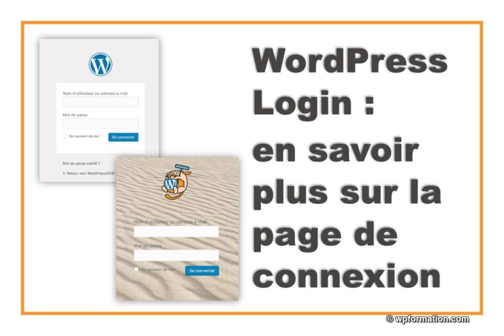 WordPress Login Page - Page de connexion