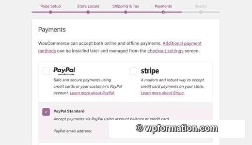 Options de paiement WooCommerce