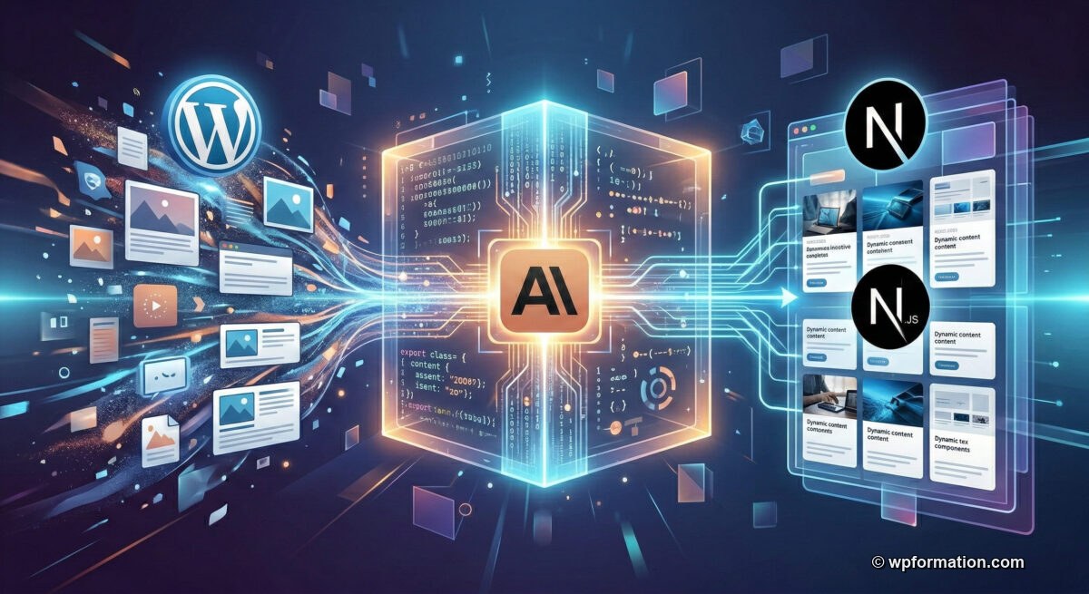 Architecture WordPress headless avec Next.js pilotée par l'IA