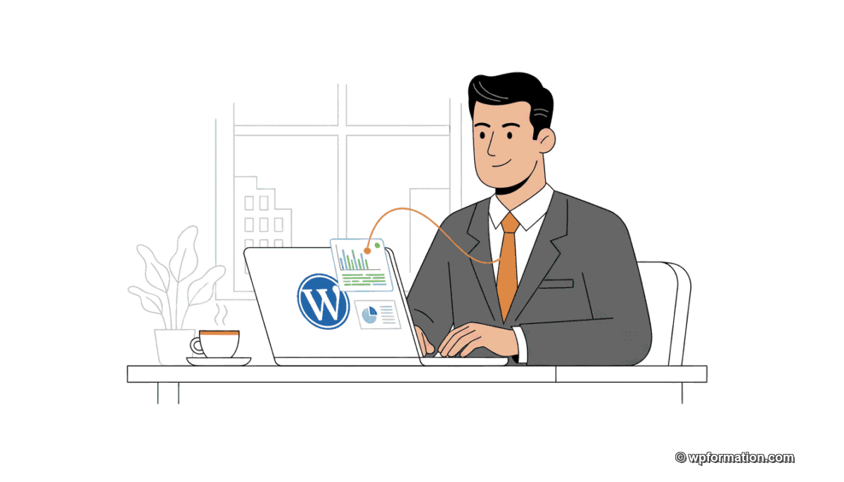Expert WordPress : consultant spécialiste analysant un site WordPress