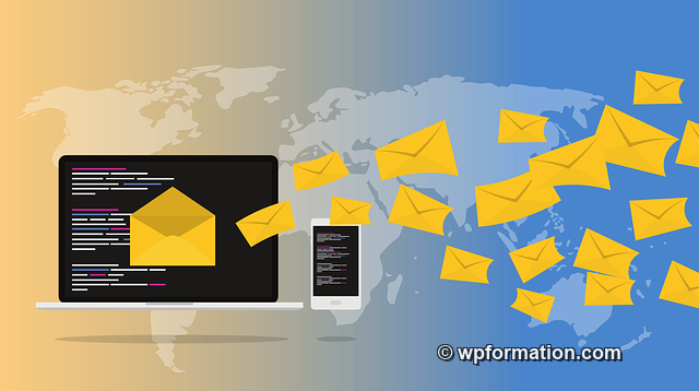 Illustration email marketing et newsletter WordPress