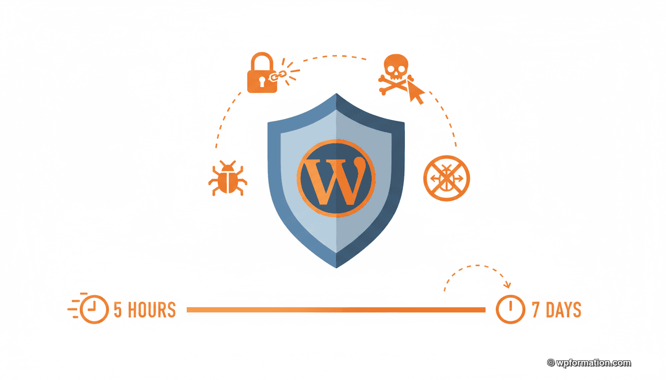 Timeline d'exploitation des failles WordPress : de 5 heures à 7 jours