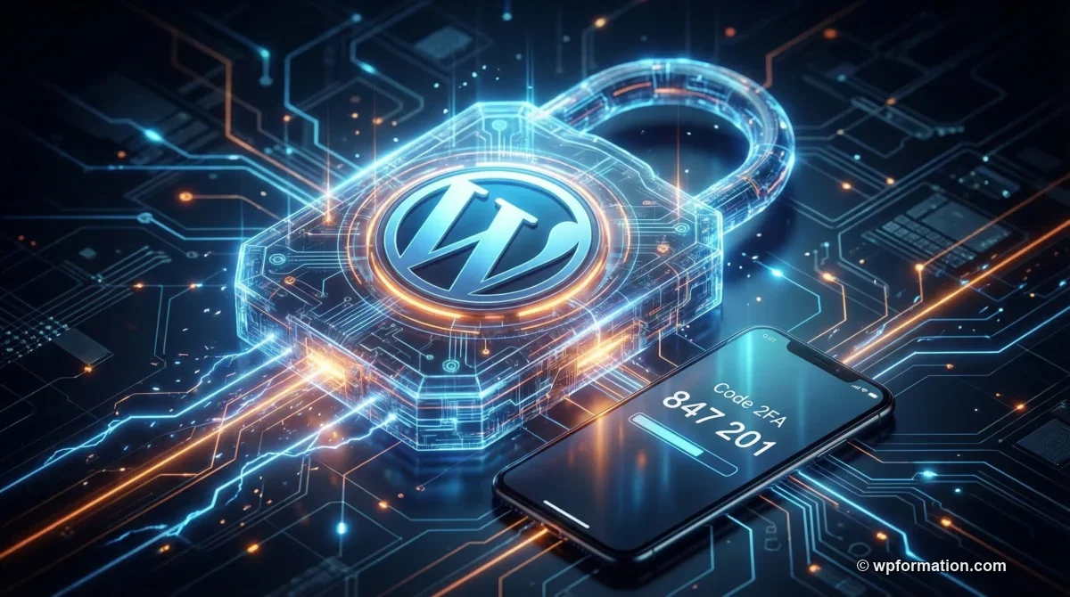 Authentification deux facteurs WordPress 2FA securite connexion