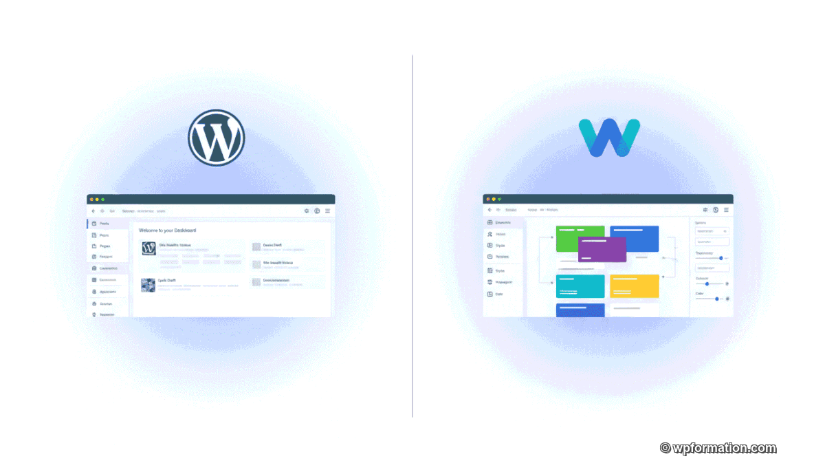 Comparaison WordPress vs Webflow : deux plateformes, deux philosophies