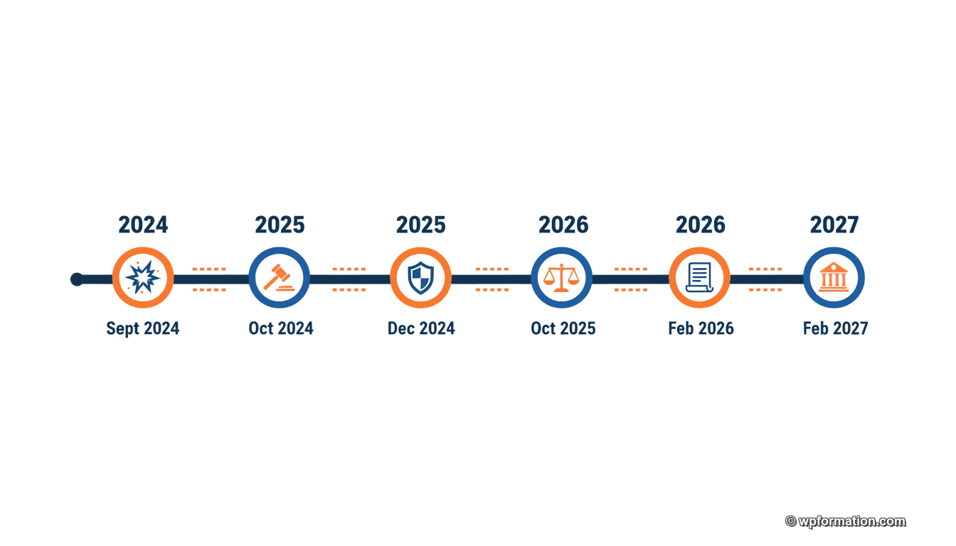 Chronologie du conflit WP Engine vs Automattic depuis septembre 2024