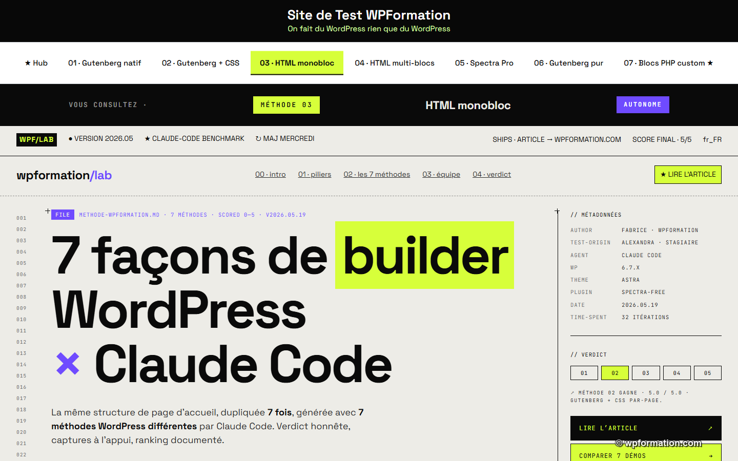 Hero methode 3 HTML monobloc - design pixel-perfect dans un seul bloc Custom HTML